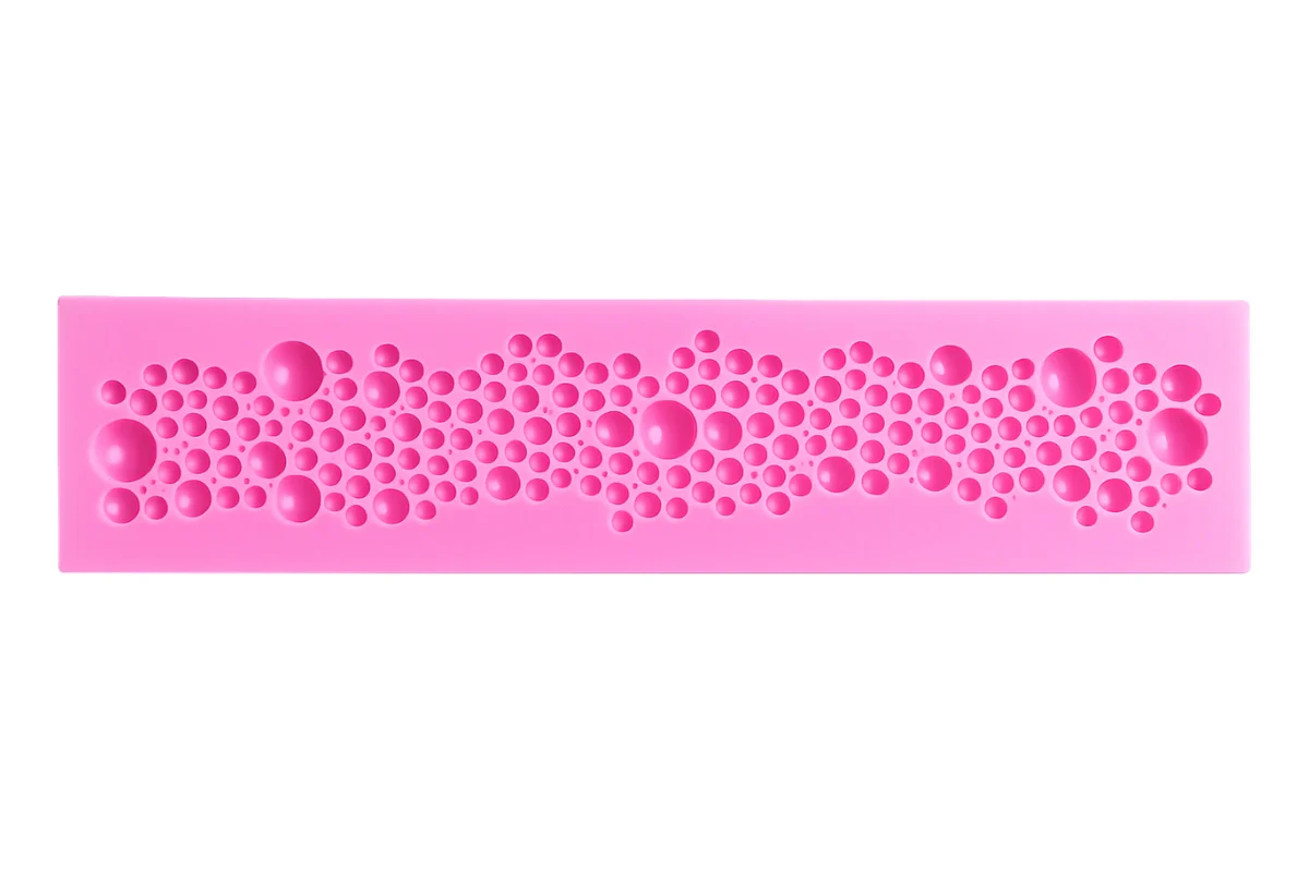 Thick Beads Pearl Border Silicone Mould - Iconic Cake Art - Image 2