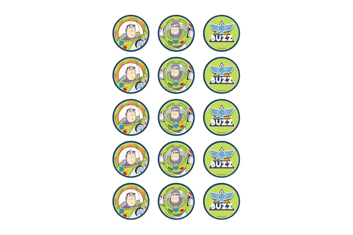 Toy Story Buzz Cupcake Image Sheet 2 Inch (15 Per ) - BSC - Image 2