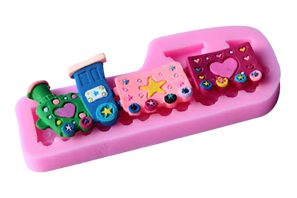 Toy Train Silicone Mould - Iconic Cake Art - Image 2