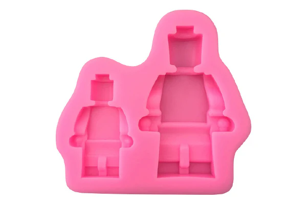 Two Lego Men Silicone Mould - Iconic Cake Art - Image 2