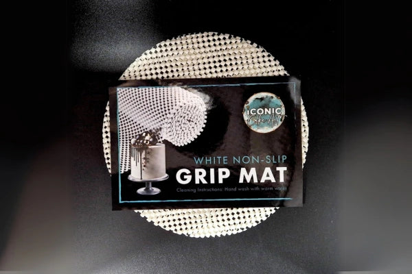 White Circle Non-Slip Grip Mat 22cm (2 Pack) - Iconic Cake Art - Image 2
