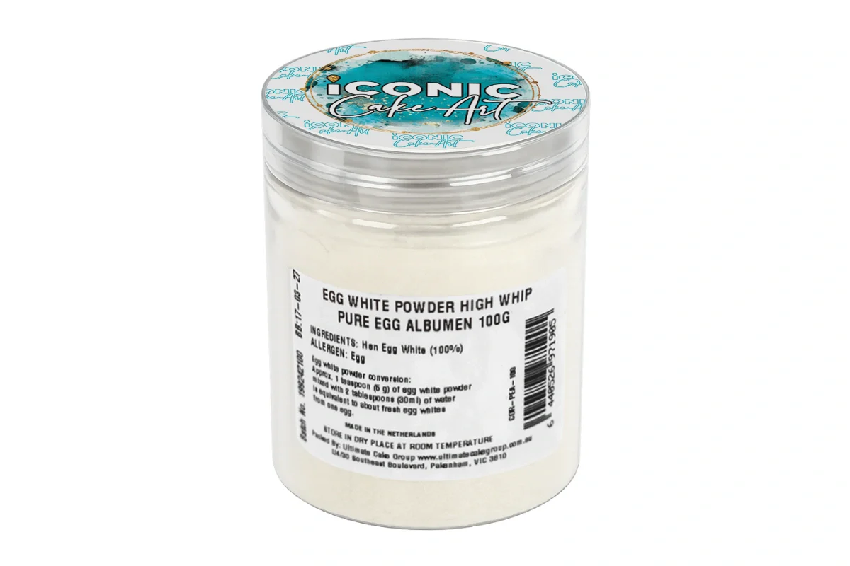 White Egg Powder High Whip 100g - Iconic Cake Art - Image 3