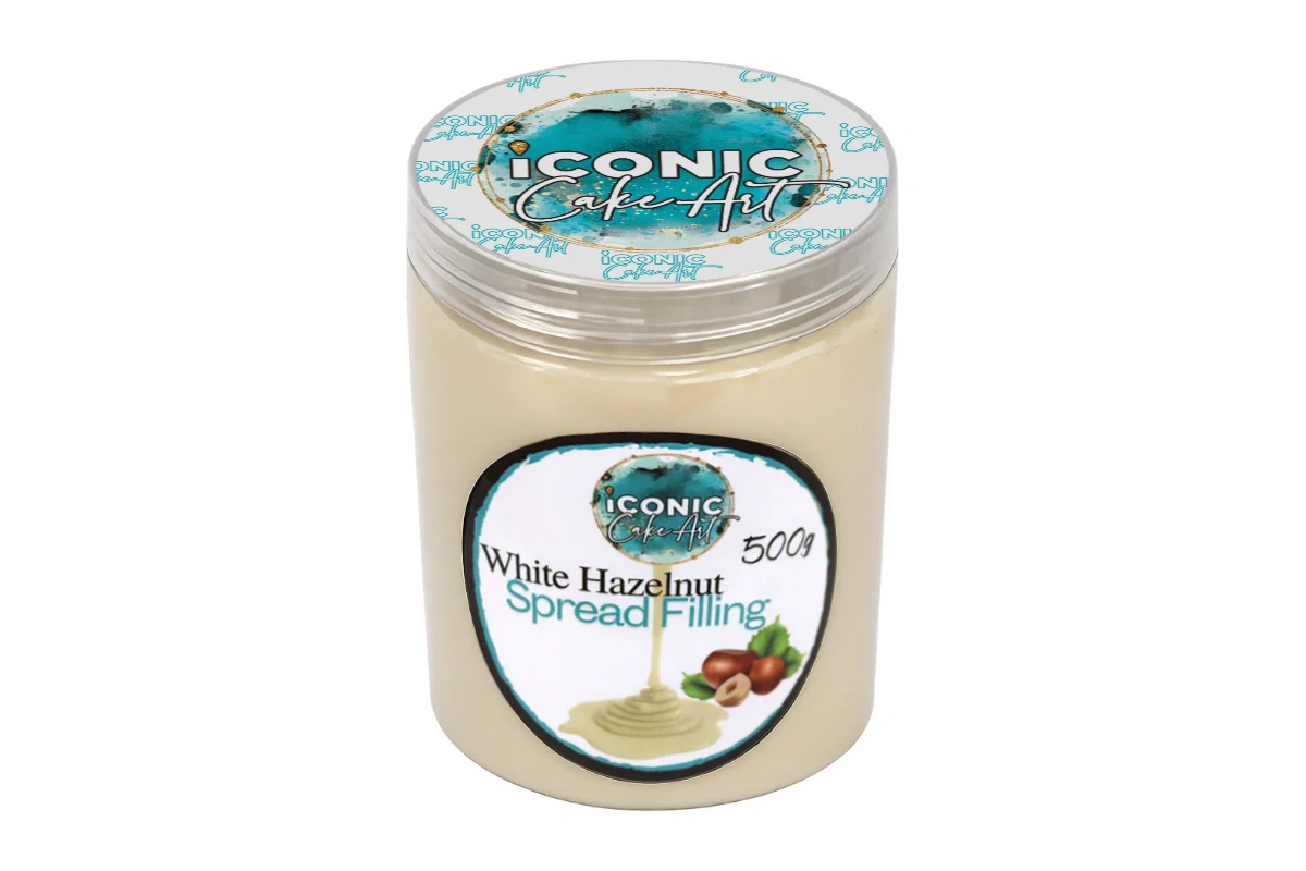 White Hazelnut Spread Filling 500g - Iconic Cake Art - Image 2