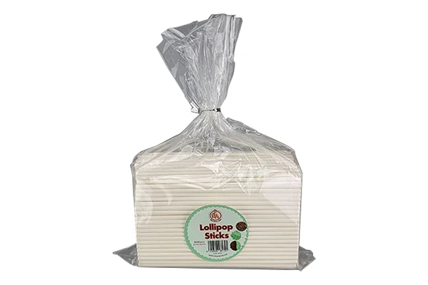 White Lollipop Sticks 4 Inch (500 Pack) - Gateau Art