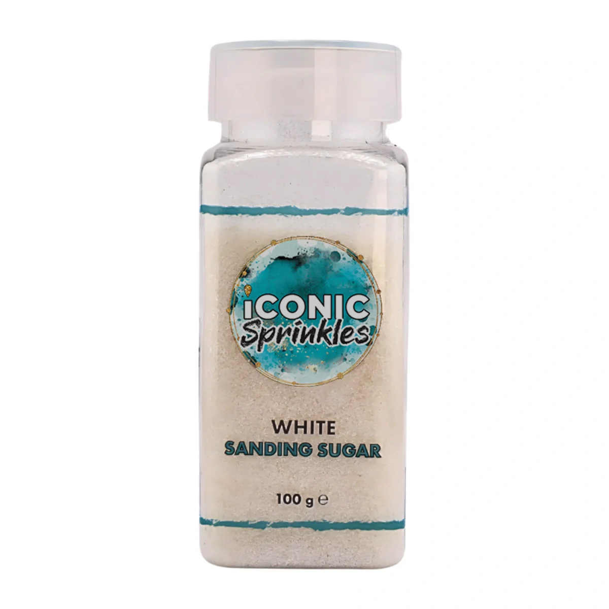 White Sanding Sugar 100g - Iconic Sprinkles - Image 2