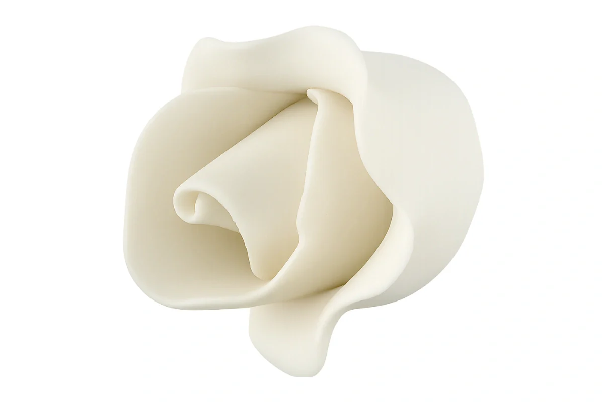 White Small Single Rose - Sweet Sugar Flowers